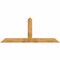 Ekena Millwork Portland Rough Sawn Timber Gable Bracket, Western Red Cedar, 84"W x 35"H x 6"D x 6"F, 10/12 Pitch GBW084X35X0606POR00RWR - alternate 1